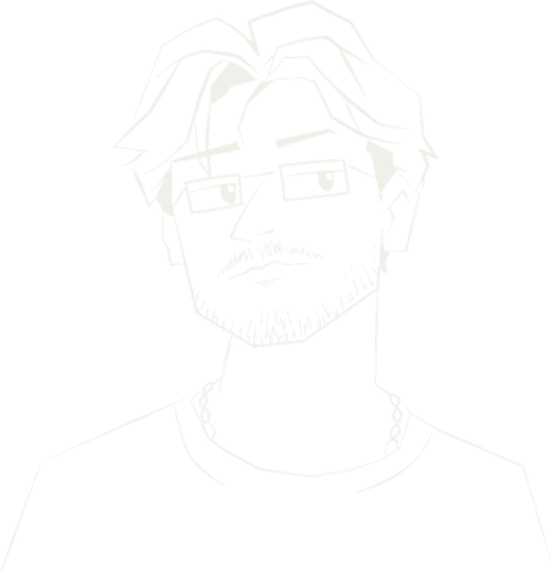 Axel Cubaynes, dessiné au trait